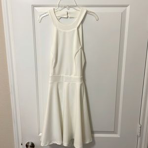 White graduation dress
